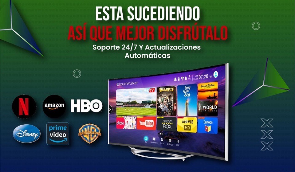 Soporte 24/7 y actualizaciones automáticas, promoción verde